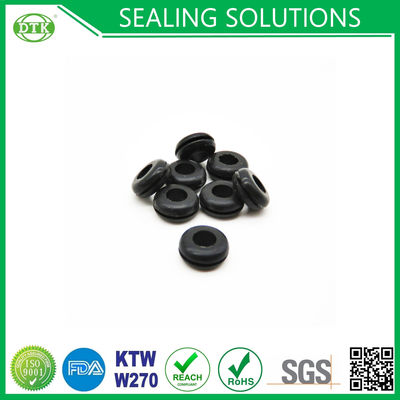 Small Mini Black Rubber Cable Grommet Gasket Seals