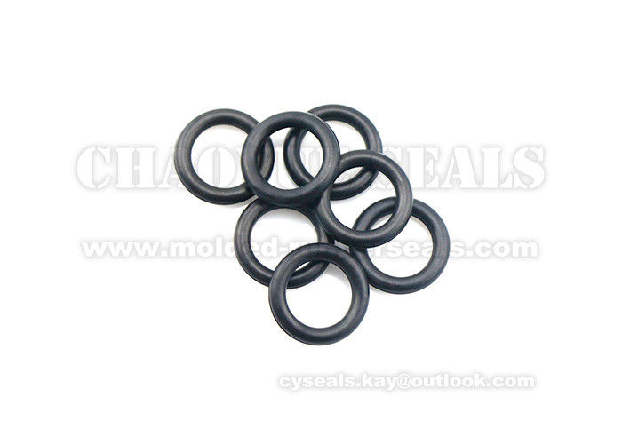 Black Neoprene Rubber O Rings High Tensile Strength Flame Resistance