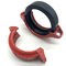 Alkali Rubber Pipe Fitting Fire Industrial Connector Iron Groove Clamps Rubber