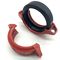 70A Rubber Pipe Fitting ISO9001 Groove Steel Clip Ductile Iron Pipe Clamp