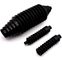 Molded 70A Rubber Hose Pipe  Black Flexible Rubber Bellow  For Dust Preventing