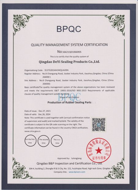 China Qingdao Dichtungtek Co.,Ltd Certificaciones